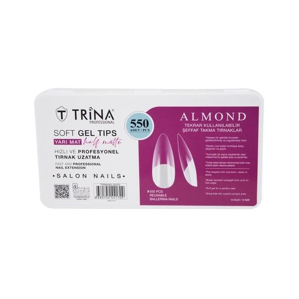 Trina 550li Soft Jel Tırnak Almond (Yarı Mat) ürün görseli 1