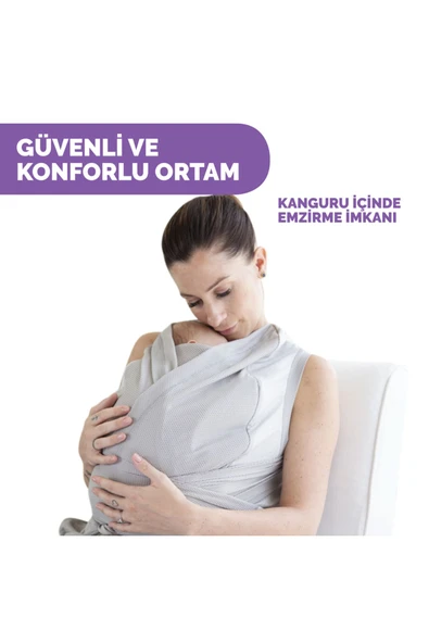 Chicco Boppy Comfyhug Kanguru Frost - Resim 2