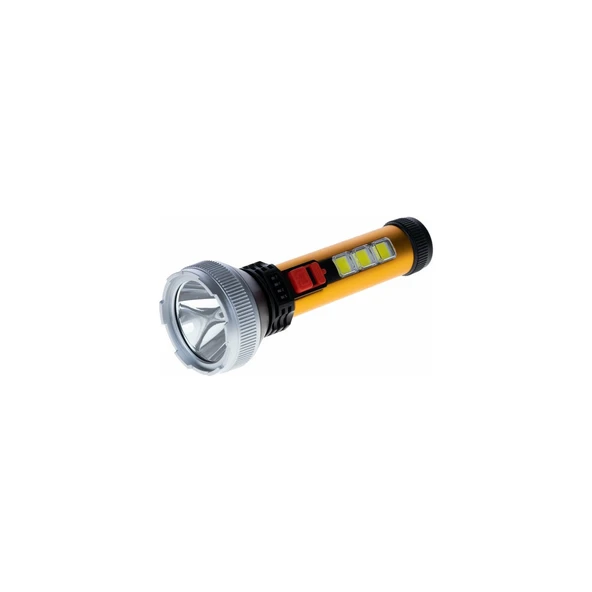 GOLD ORİON EL FENERİ USB ŞARJLI 5W LED+3 COB FLASH ZB-G15 4150 ürün görseli 1
