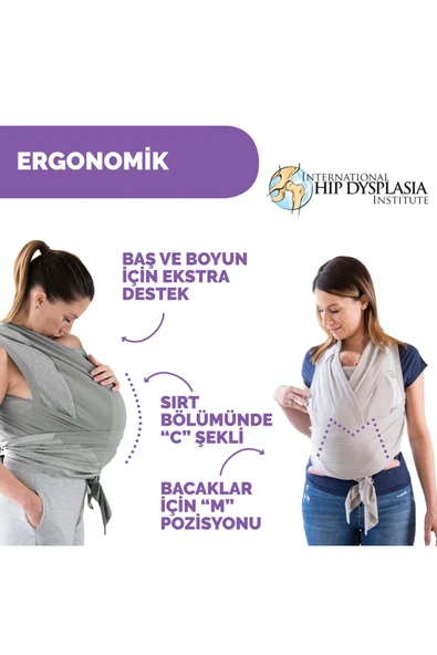 Chicco Boppy Comfyhug Kanguru Frost ürün görseli 1