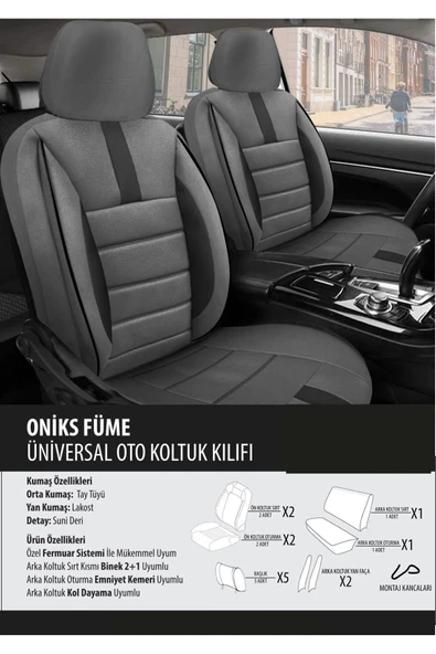 Bmw I3 Koltuk Kılıfı Oniks Füme ürün görseli 1