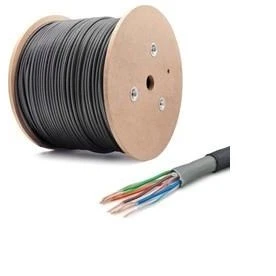 QPORT Q-CATO7 S/FTP 23AWG 500m CAT7 SİYAH KABLO (HALOGEEN FREE) FULL BAKIR ürün görseli 1