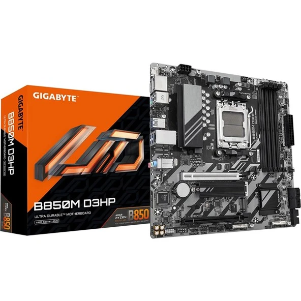 GIGABYTE B850M D3HP DDR5 HDMI DP PCIE 5.0 AM5 ATX ürün görseli 1