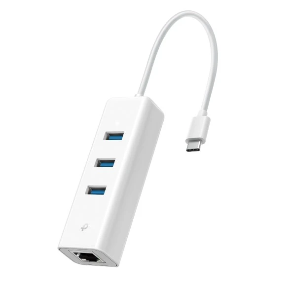 TP-LINK UE330C USB Type-C 3-Port Hub ve Gigabit Ethernet Adaptörü - Resim 2
