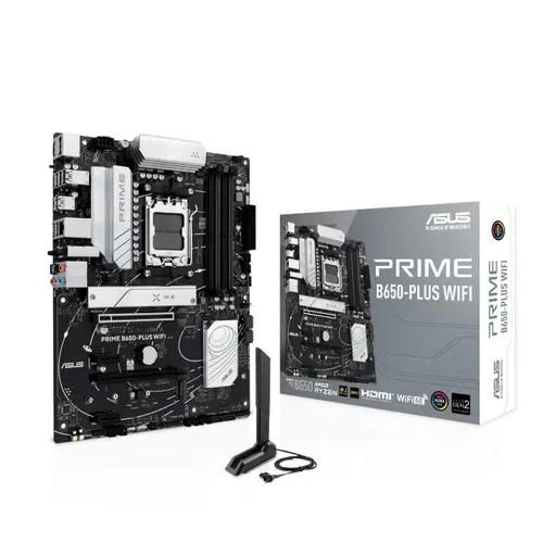 ASUS PRIME B650-PLUS WIFI6 DDR5 M2 PCIe NVME HDMI DP PCIe 16X v5.0 AM5 ATX ürün görseli 1