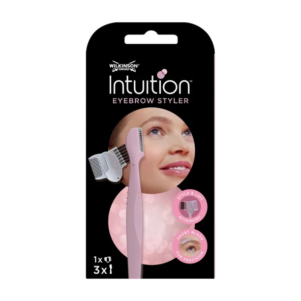 Wilkinson Sword Intuition Kaş Şekillendirme Seti – 3 Kaş Usturası + 1 Fırça & Tarak Aparatı ürün görseli 1