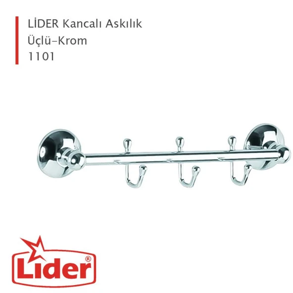 LİDER 3 TOPLU KANCALI BORNOZLUK (1101) - Resim 3