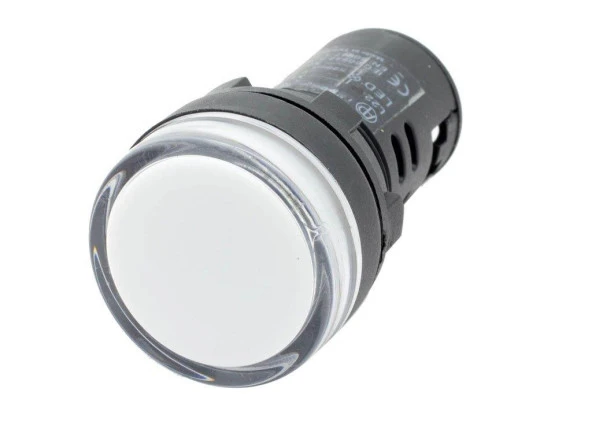Mutlusan 22 Mm Ledli Sinyal Lambası Beyaz 220v ürün görseli 1