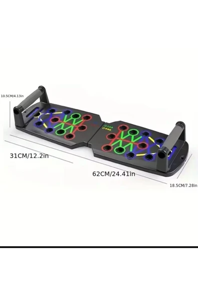 lethe boards  Sensörlü Dijital Ekranlı Katlanabilir Çok Fonksiyonlu Fitness Şınav Tahtası Platformu ürün görseli 1
