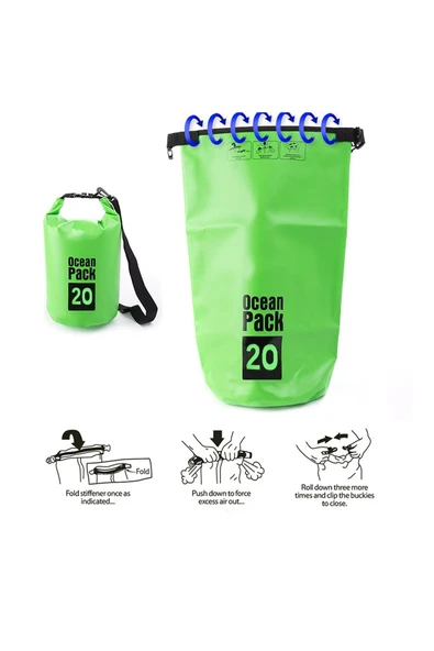 PTTAVM: Skatinger Lethe Boards Ocean Pack Yeşil 20 L Su Geçirmez