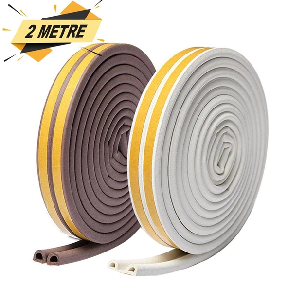 Kapı Pencere Bandı Fitili Yapışkanlı Soğuk İzolasyon 1x2=2 Metre ürün görseli 1