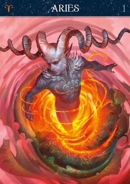Barbieri Zodiac Oracle Tarot Kartı - Resim 4