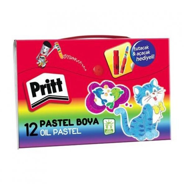 PRITT PASTEL BOYA 12 LI CANTALI (1048062) ürün görseli 1