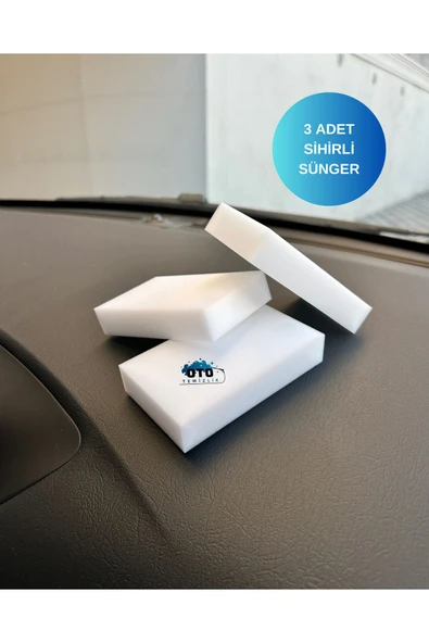 euroist Sihirli Sünger, Sihirli Temizlik Süngeri (3 ADET) - 10x6x2 Cm ürün görseli 1