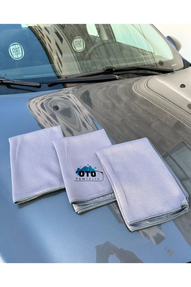 euroist Mikrofiber Cam Bezi, Araba Cam Bezi, Oto Cam Bezi İz Bırakmaz Premium Sınıf – 3 ADET - 50x70 cm ürün görseli 1