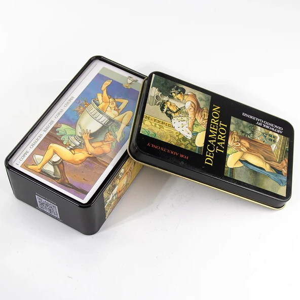 Decameron Tarot Kartı Metal Kutu - Resim 3