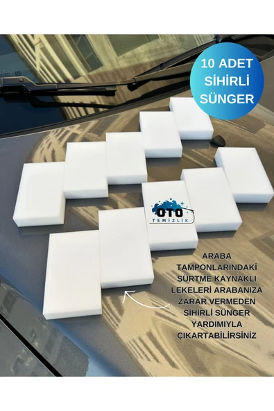 euroist Sihirli Temizlik Süngeri, Sihirli Sünger (10 ADET) - 10x6x2 Cm ürün görseli 1