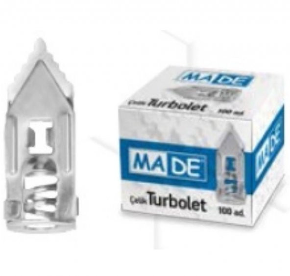 MADE ÇELİK TURBOLET DÜBEL EN 11 MM BOY 28 MM 1 PAKET 100 ADET ürün görseli 1