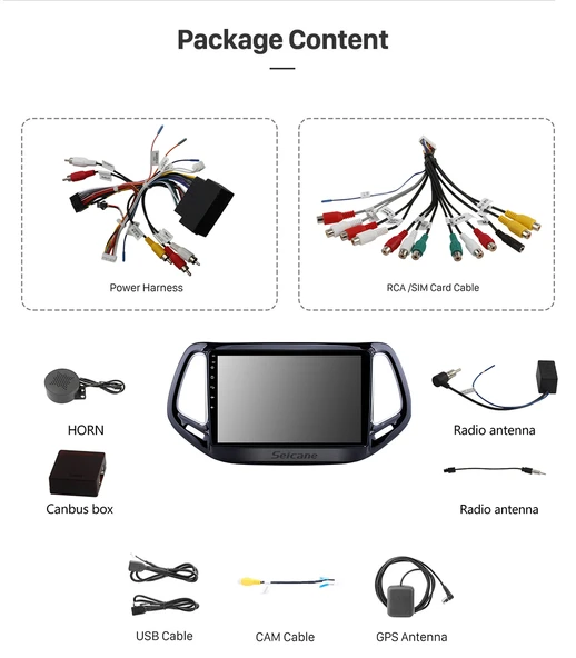 Fimex JEEP COMPASS 2017+ MULTİMEDYA NAVİGASYON USB KAMERA CARPLAYER - Resim 3