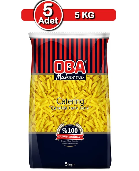 Oba Kalın Kesme Makarna 5 Kg x 5 Adet | Toptan Paket Fırsatı ürün görseli 1