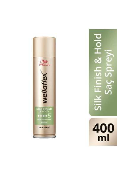 Wella Wellaflex Silk Finish & Hold İpeksi Bitiş ve Tutuş Sağlayan Saç Spreyi Ultra Strong Hold  400 ml ürün görseli 1
