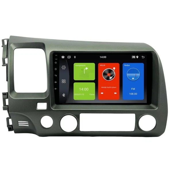 Fimex HONDA CIVIC 2008-2011 MULTİMEDYA NAVİGASYON USB KAMERA CARPLAYER ürün görseli 1