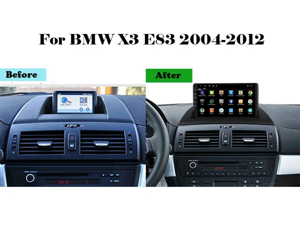 DARWİLL BMW X1-E84 2010-2014 MULTİMEDYA NAVİGASYON USB KAMERA CARPLAYER - Resim 3