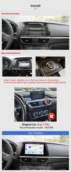 DVNOX MAZDA 6 2012-2017 MULTİMEDYA NAVİGASYON USB KAMERA CARPLAYER - Resim 3