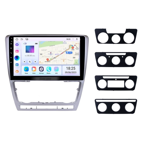 Necvox SKODA OCTAVIA 2007-2014 MULTİMEDYA NAVİGASYON USB KAMERA CARPLAYER ürün görseli 1