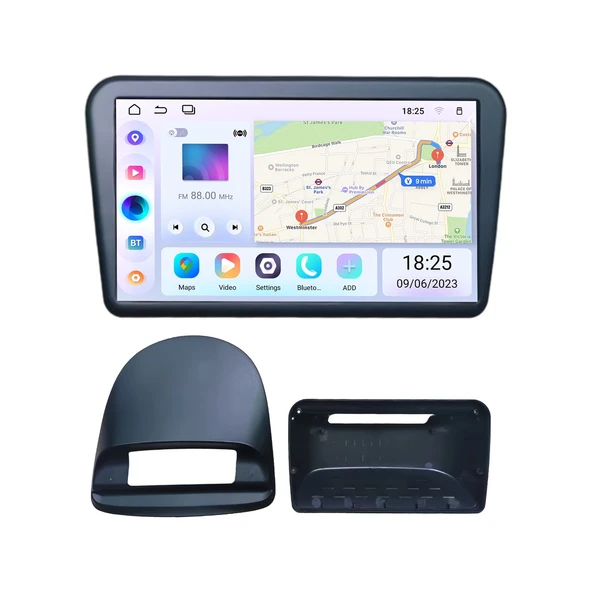 AVGO RENAULT CLIO 2 2005-2014 MULTİMEDYA NAVİGASYON USB KAMERA CARPLAYER 4 RAM ürün görseli 1
