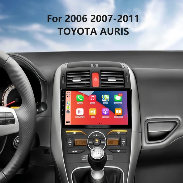 Navixx TOYOTA AURIS 2006-2011 MULTİMEDYA NAVİGASYON USB KAMERA CARPLAYER 4 RAM ürün görseli 1
