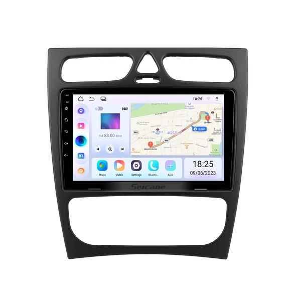 DVNOX MERCEDES BENZ C CLK 2002-2004 MULTİMEDYA NAVİGASYON USB KAMERA CARPLAYER ürün görseli 1