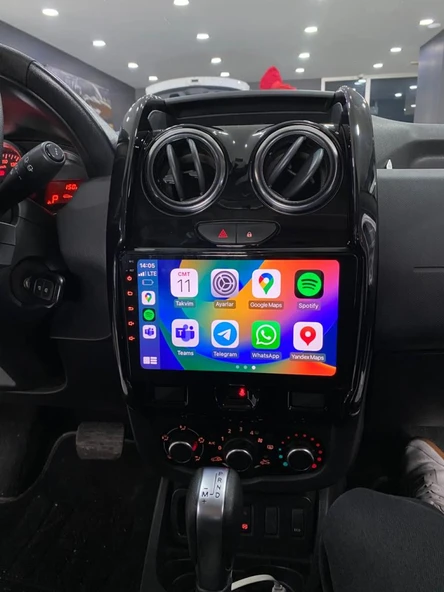 Necvox DACIA DUSTER 2015+ MULTİMEDYA NAVİGASYON USB KAMERA CARPLAYER 4 RAM ürün görseli 1