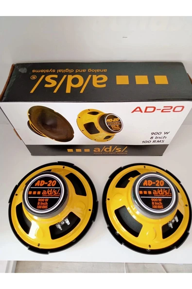 Sağlam Ads Midrange Hoparlör 900watt Amfi Uyumlu 20cm 2 Adet 4oval 2x10 ürün görseli 1