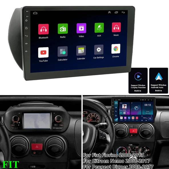 Navigold FIAT FIORINO 2008+ MULTİMEDYA NAVİGASYON USB KAMERA CARPLAYER 6 RAM ürün görseli 1