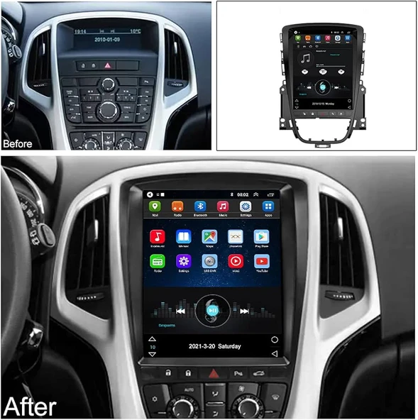 Navigold OPEL ASTRA J 2015-2015 MULTİMEDYA NAVİGASYON USB KAMERA CARPLAYER 6 RAM ürün görseli 1