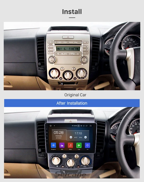 AVGO FORD RANGER 2006-2010 MULTİMEDYA NAVİGASYON USB KAMERA CARPLAYER 6 RAM - Resim 2
