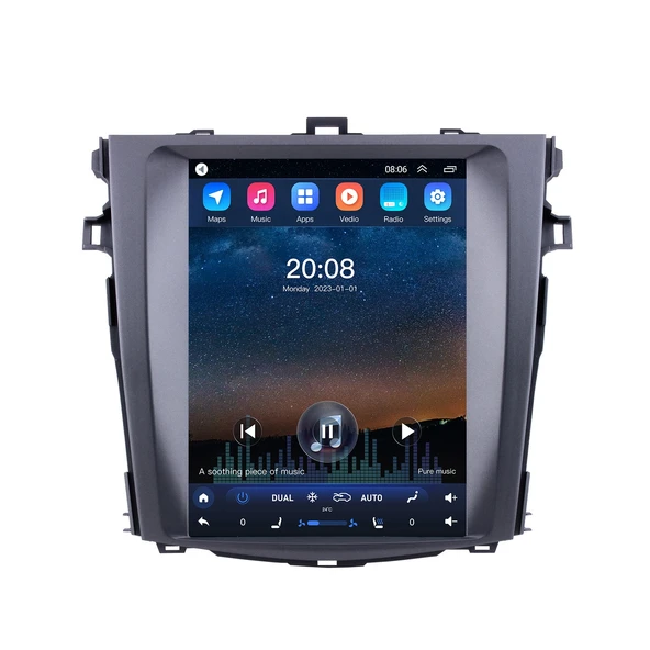 Navixx TOYOTA COROLLA 2007-2014 TESLA MULTİMEDYA NAVİGASYON USB KAMERA CARPLAYER 6 RAM ürün görseli 1