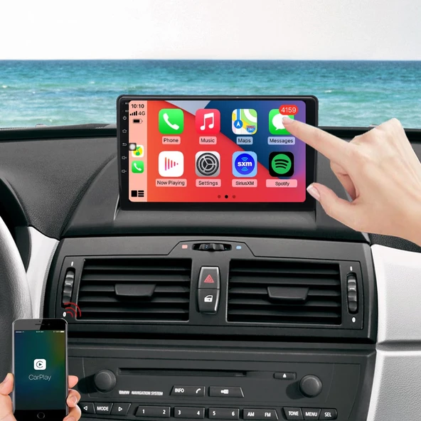 DARWİLL BMW X3-E83 2006-2010 MULTİMEDYA NAVİGASYON USB KAMERA CARPLAYER 6 RAM ürün görseli 1
