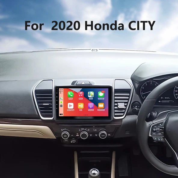 DARWİLL HONDA CITY 2020+ MULTİMEDYA NAVİGASYON USB KAMERA CARPLAYER 6 RAM ürün görseli 1