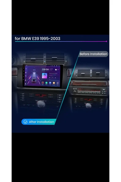 DARWİLL BMW E39-E53 1995-2003 MULTİMEDYA NAVİGASYON USB KAMERA CARPLAYER 6 RAM - Resim 3
