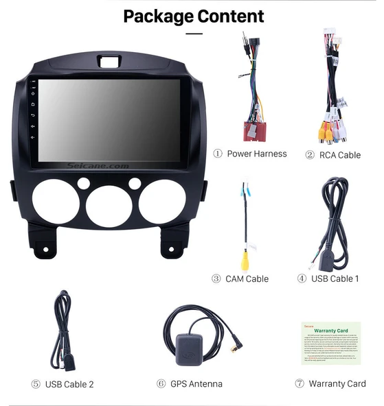 DARWİLL MAZDA 2 2010+ MULTİMEDYA NAVİGASYON USB KAMERA CARPLAYER 6 RAM - Resim 3