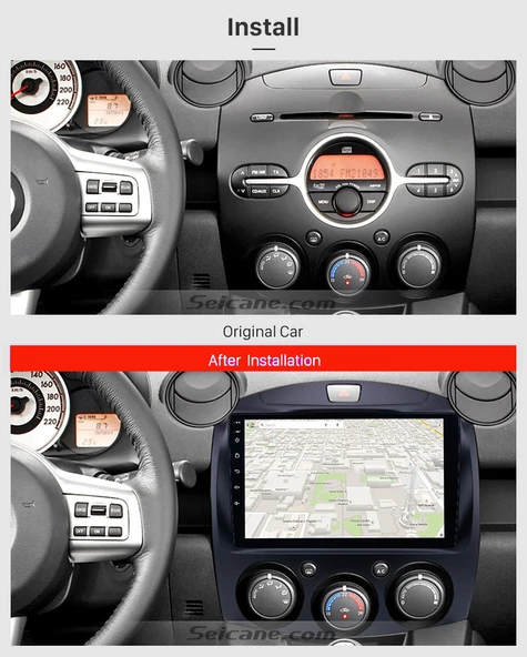 DARWİLL MAZDA 2 2010+ MULTİMEDYA NAVİGASYON USB KAMERA CARPLAYER 6 RAM - Resim 2