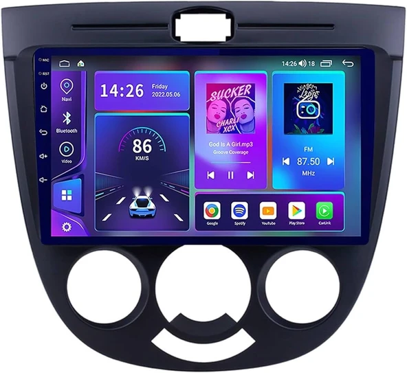 Necvox CHEVROLET LACETTI 2004-2008 MULTİMEDYA NAVİGASYON USB KAMERA CARPLAYER 6 RAM ürün görseli 1
