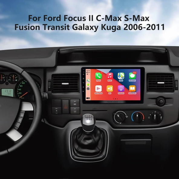 DARWİLL FORD TRANSİT 2021+ MULTİMEDYA NAVİGASYON USB KAMERA CARPLAYER 6 RAM ürün görseli 1