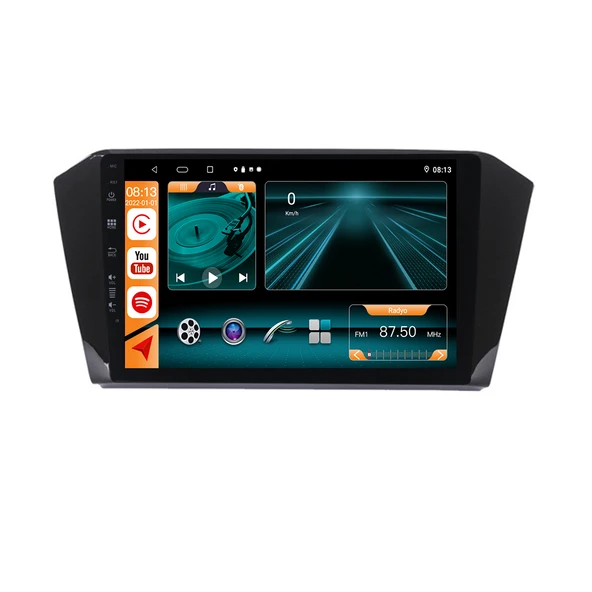Necvox VW PASSAT B8 2017+ MULTİMEDYA NAVİGASYON USB KAMERA CARPLAYER 6 RAM ürün görseli 1