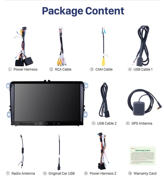 Fimex 2006-2012 VW Volkswagen EOS ANDROİD MULTİMEDYA KAMERA USB GPS CARPLAYER BLUETOOTH - Resim 2