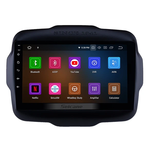 Necvox JEEP RENEGADE 2016-2018 MULTİMEDYA NAVİGASYON USB KAMERA CARPLAYER 6 RAM ürün görseli 1
