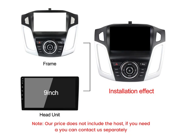 Necvox FORD FOCUS 3 2012-2017 MULTİMEDYA NAVİGASYON USB KAMERA CARPLAYER 6 RAM ürün görseli 1