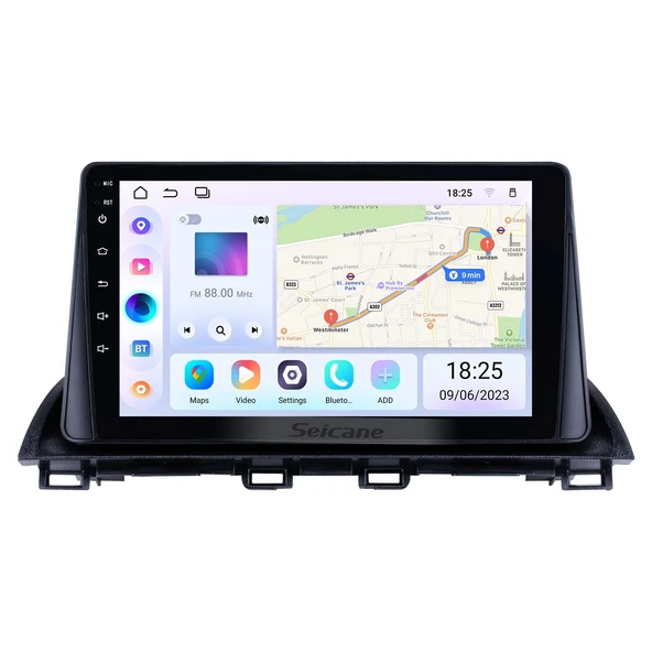 Necvox MAZDA 3 2014+ MULTİMEDYA NAVİGASYON USB KAMERA CARPLAYER 6 RAM ürün görseli 1
